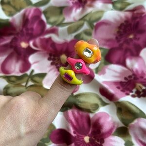 Multicolor Statement Costume Gem Rings! 💕💙❤️🩵